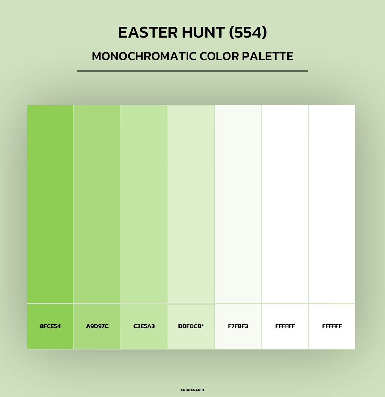 Easter Hunt (554) - Monochromatic Color Palette