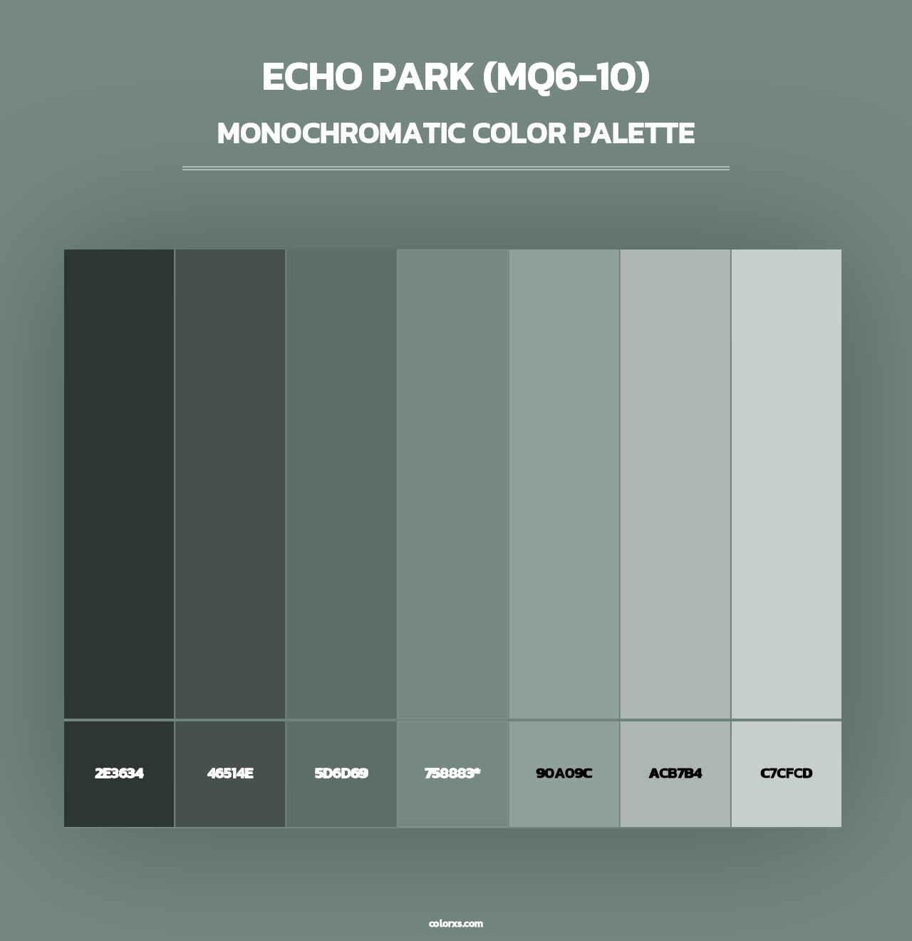Echo Park (MQ6-10) - Monochromatic Color Palette