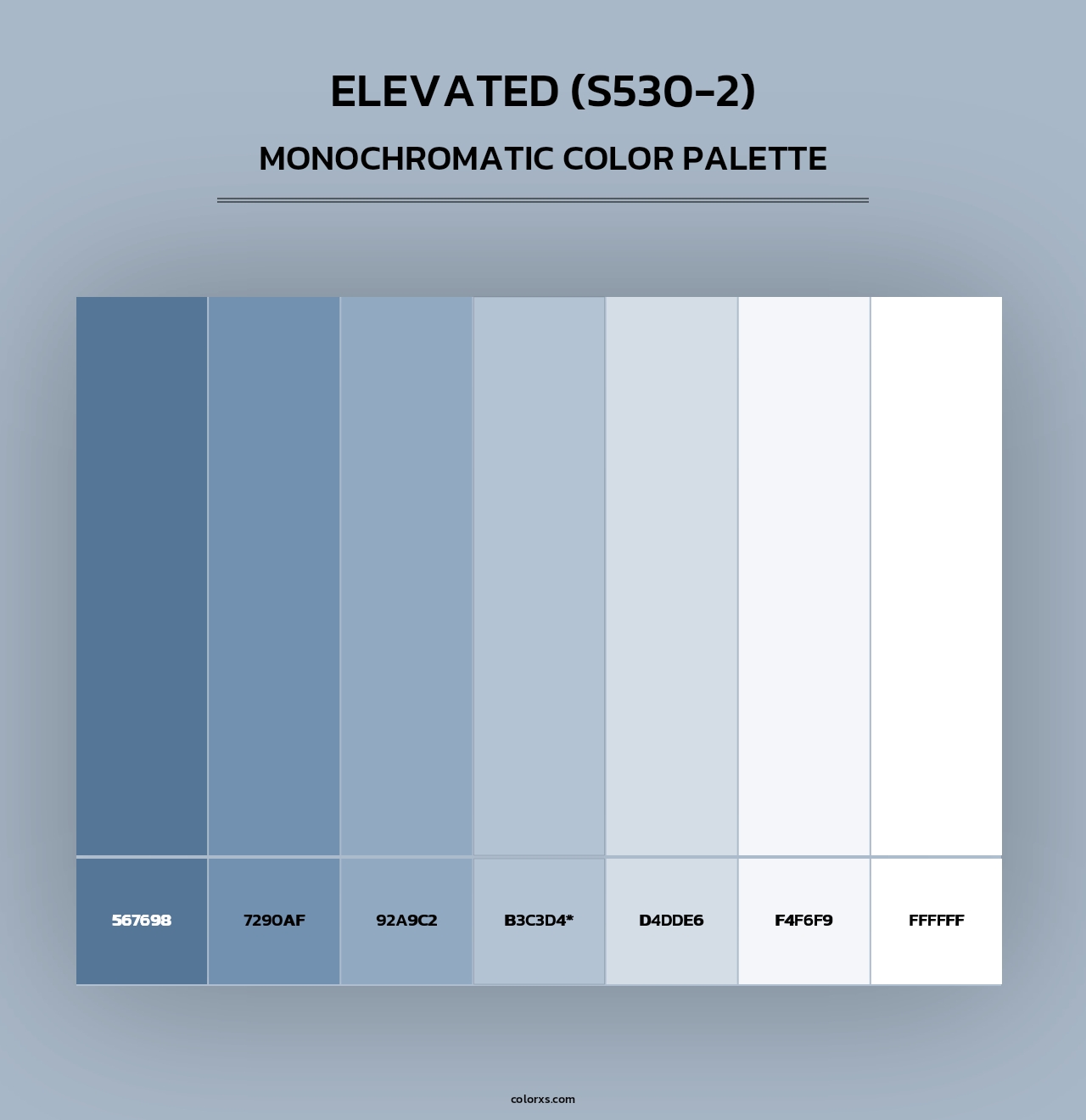 Elevated (S530-2) - Monochromatic Color Palette