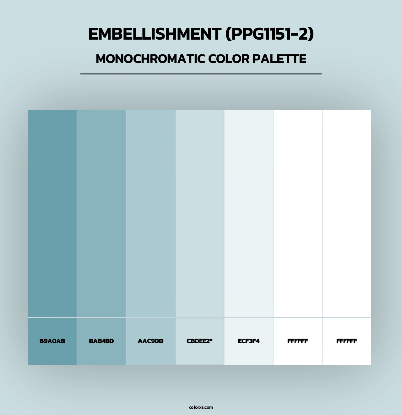 Embellishment (PPG1151-2) - Monochromatic Color Palette