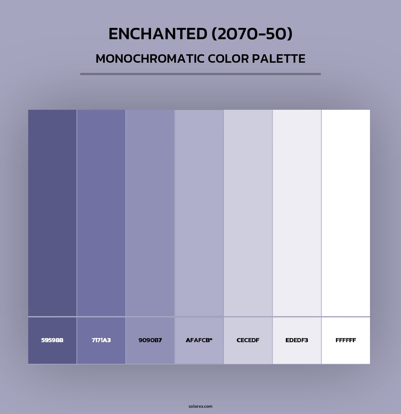 Enchanted (2070-50) - Monochromatic Color Palette