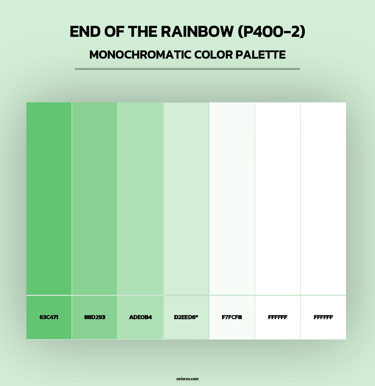 End Of The Rainbow (P400-2) - Monochromatic Color Palette