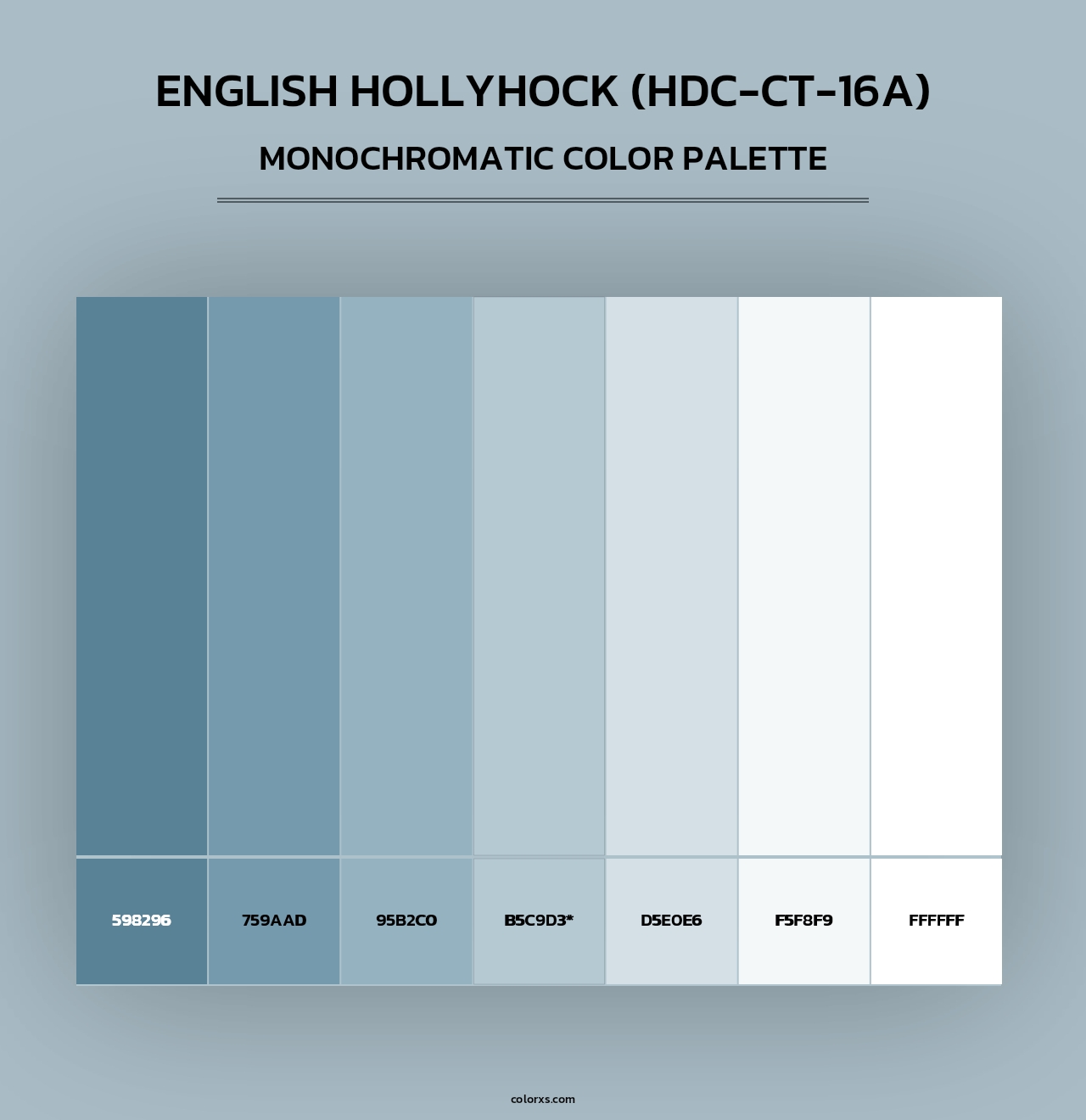 English Hollyhock (HDC-CT-16A) - Monochromatic Color Palette