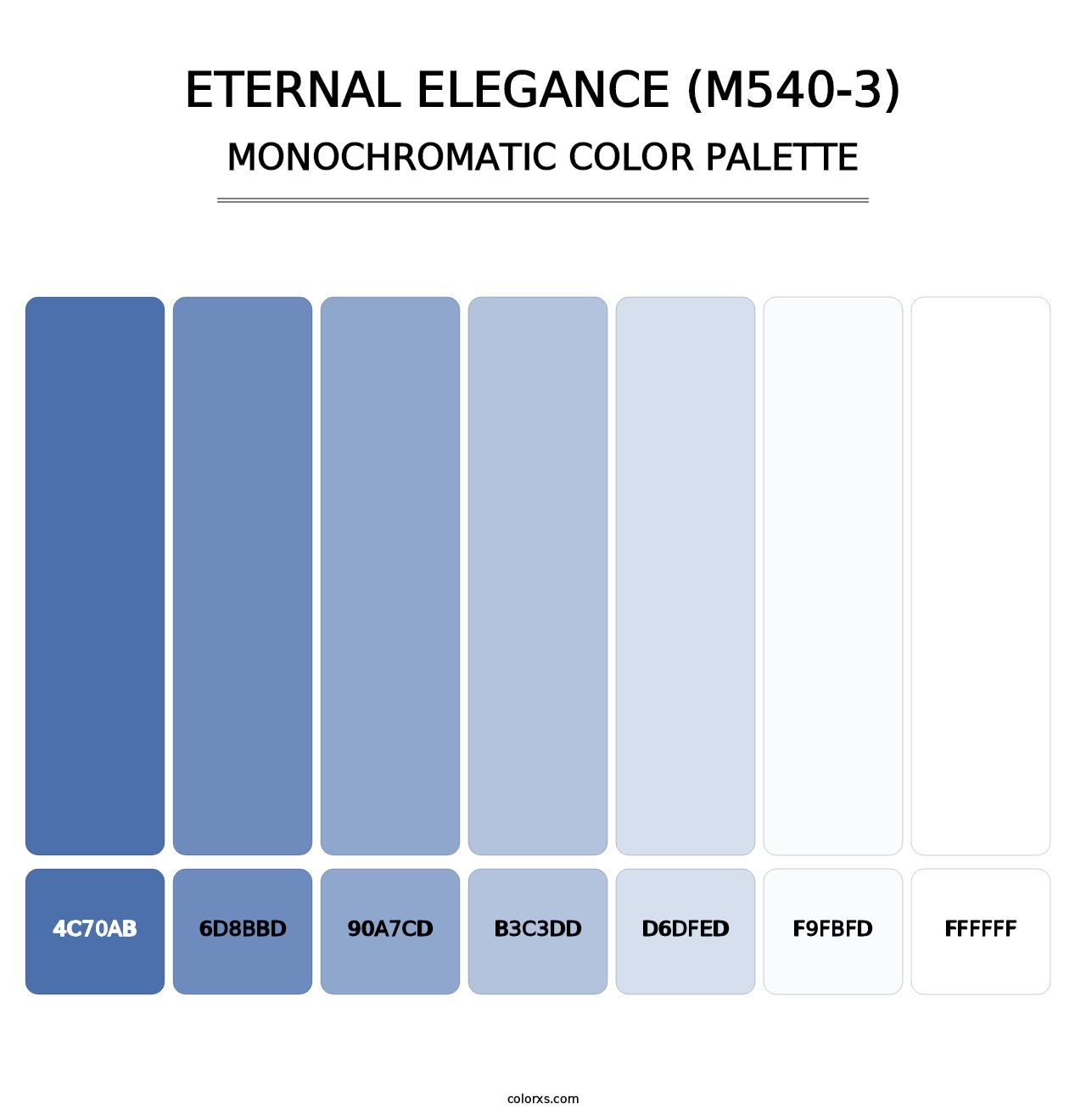 Eternal Elegance (M540-3) - Monochromatic Color Palette
