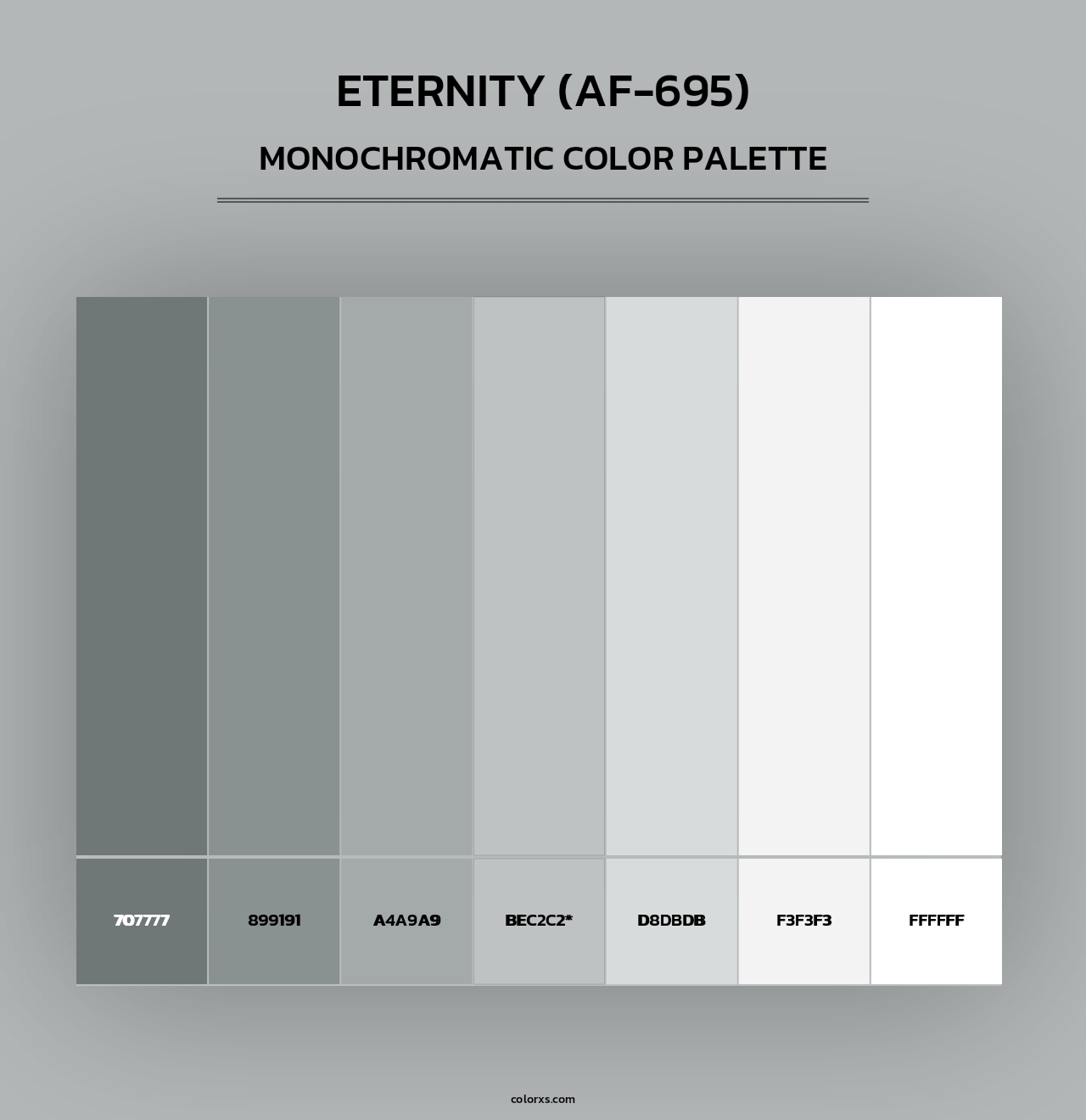 Eternity (AF-695) - Monochromatic Color Palette