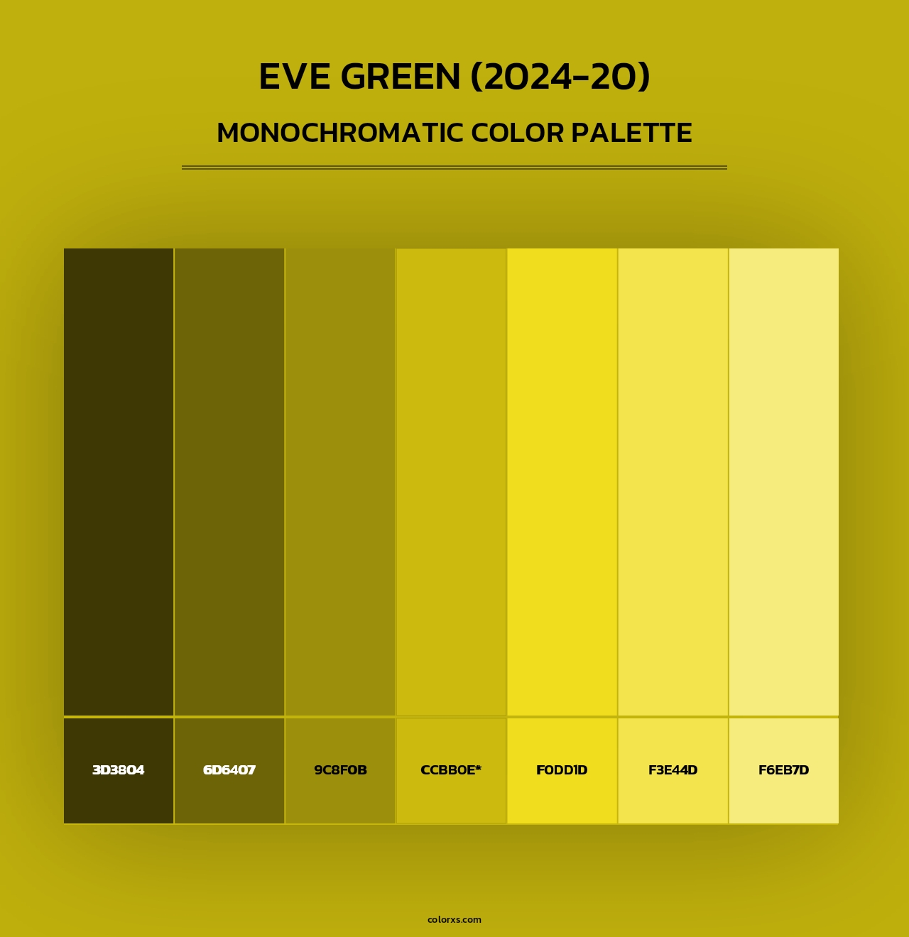 Eve Green (2024-20) - Monochromatic Color Palette