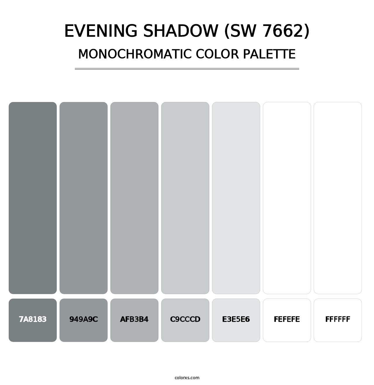 Evening Shadow (SW 7662) - Monochromatic Color Palette