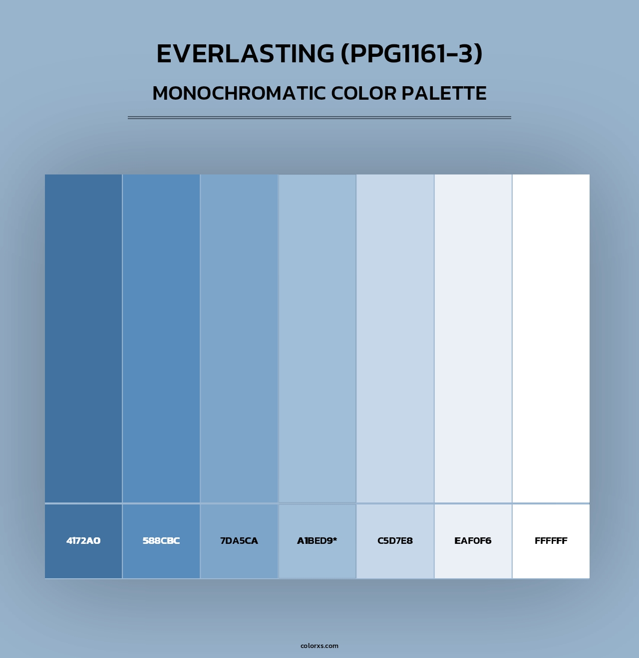 Everlasting (PPG1161-3) - Monochromatic Color Palette