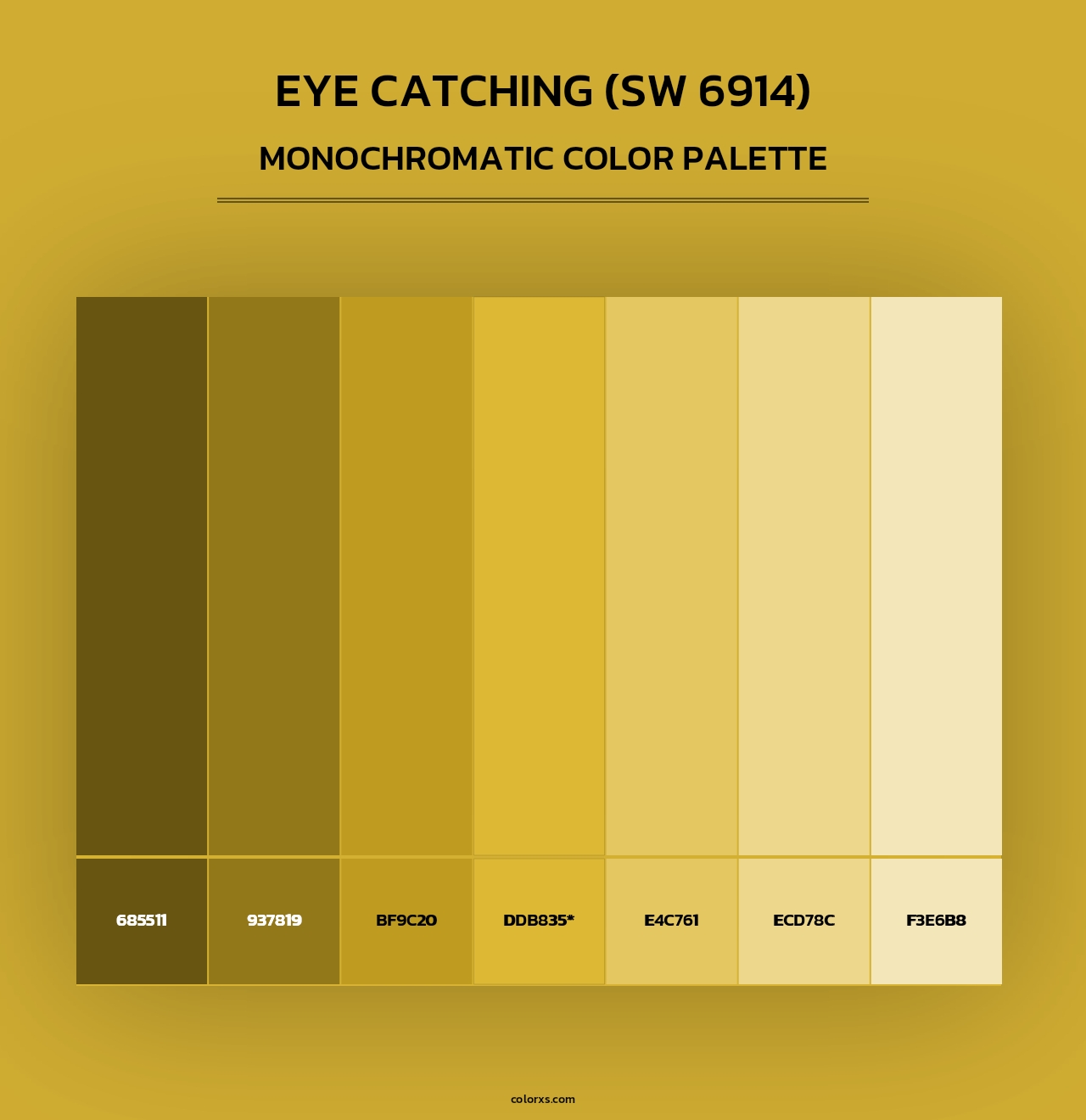 Eye Catching (SW 6914) - Monochromatic Color Palette