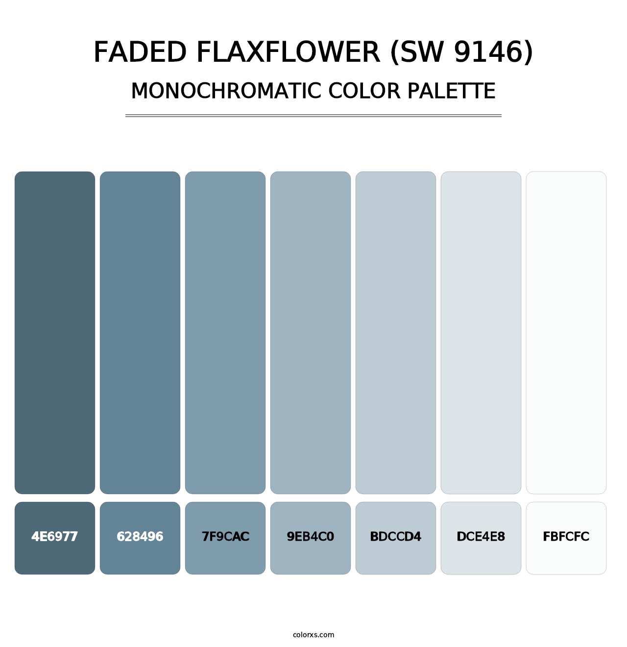Faded Flaxflower (SW 9146) - Monochromatic Color Palette