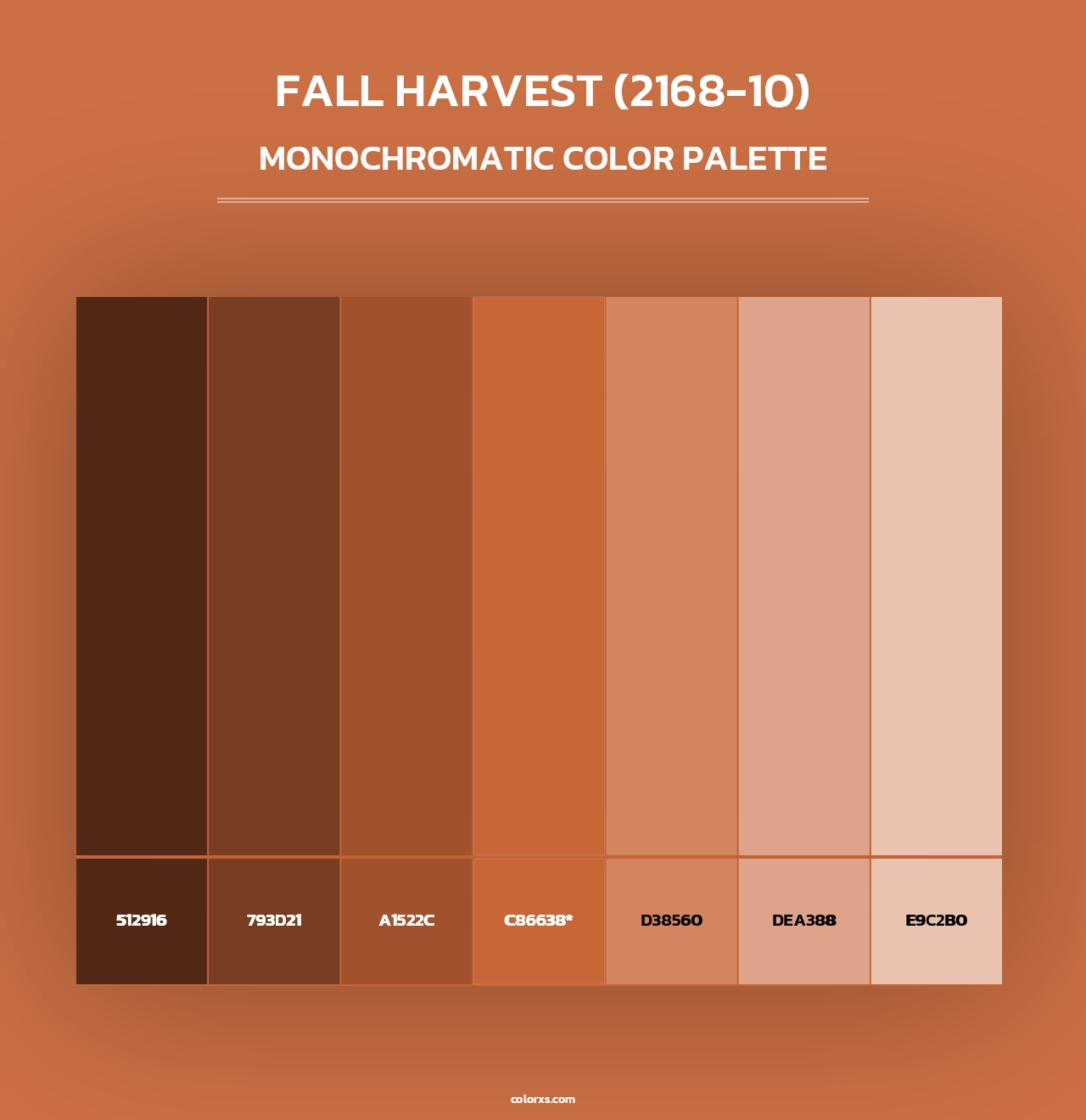 Fall Harvest (2168-10) - Monochromatic Color Palette