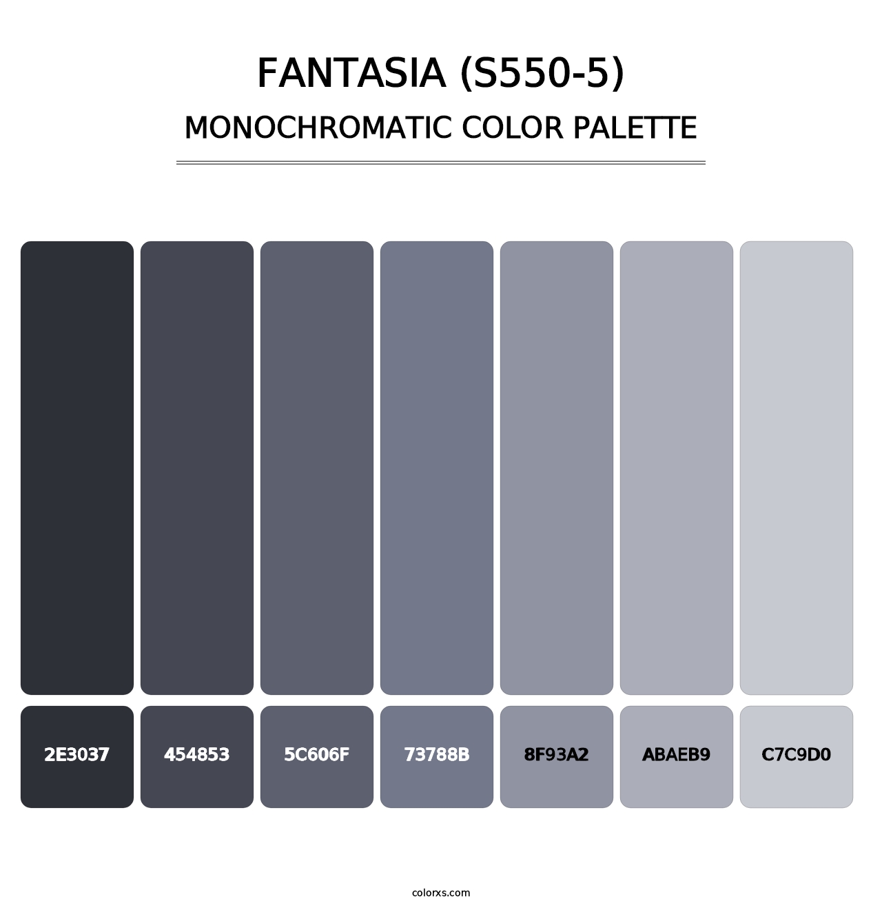 Fantasia (S550-5) - Monochromatic Color Palette