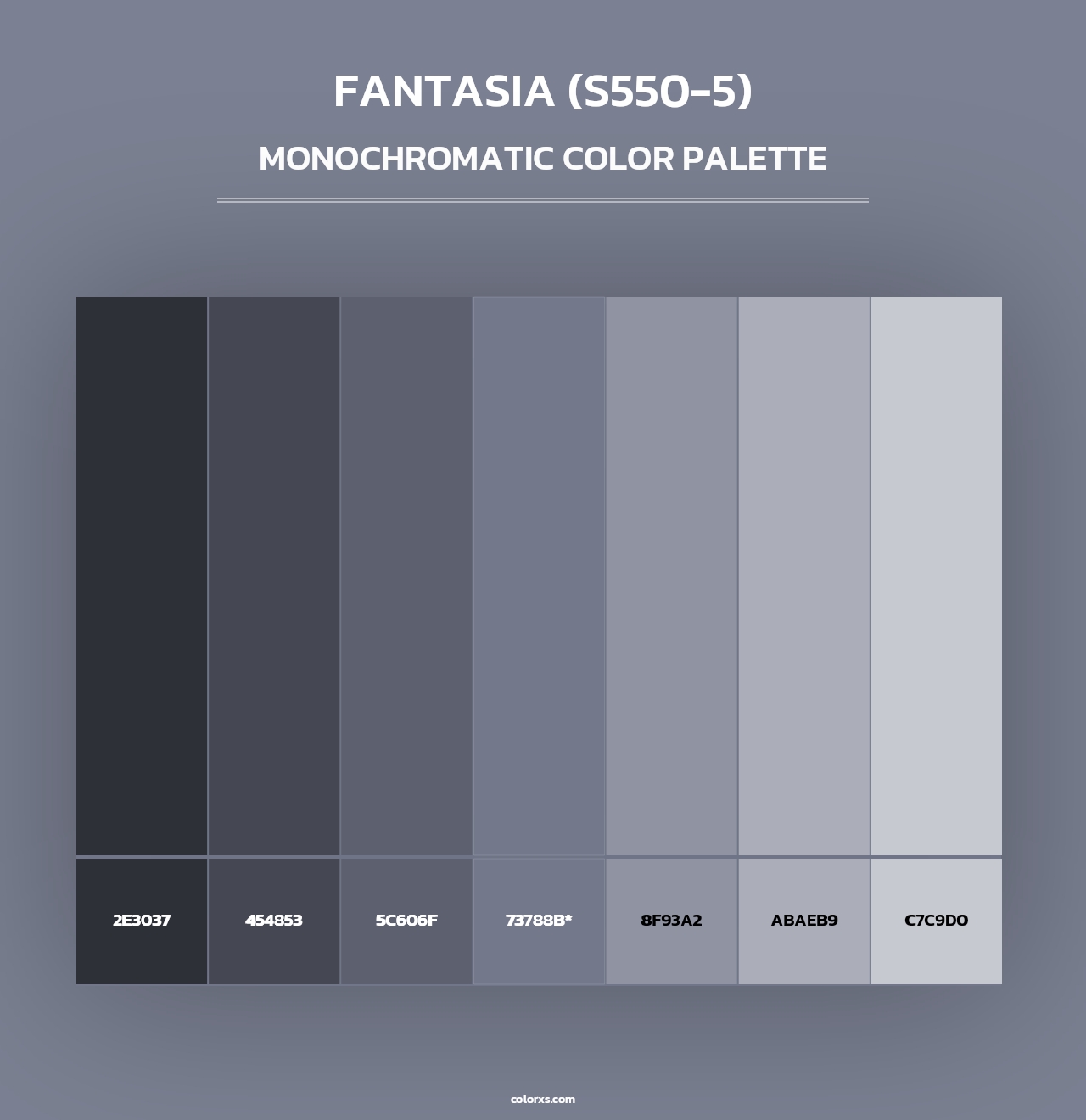 Fantasia (S550-5) - Monochromatic Color Palette