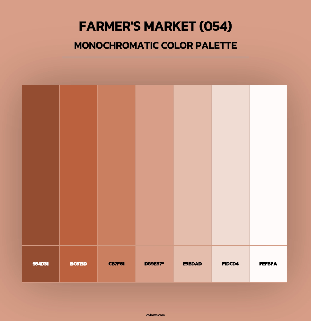 Farmer's Market (054) - Monochromatic Color Palette