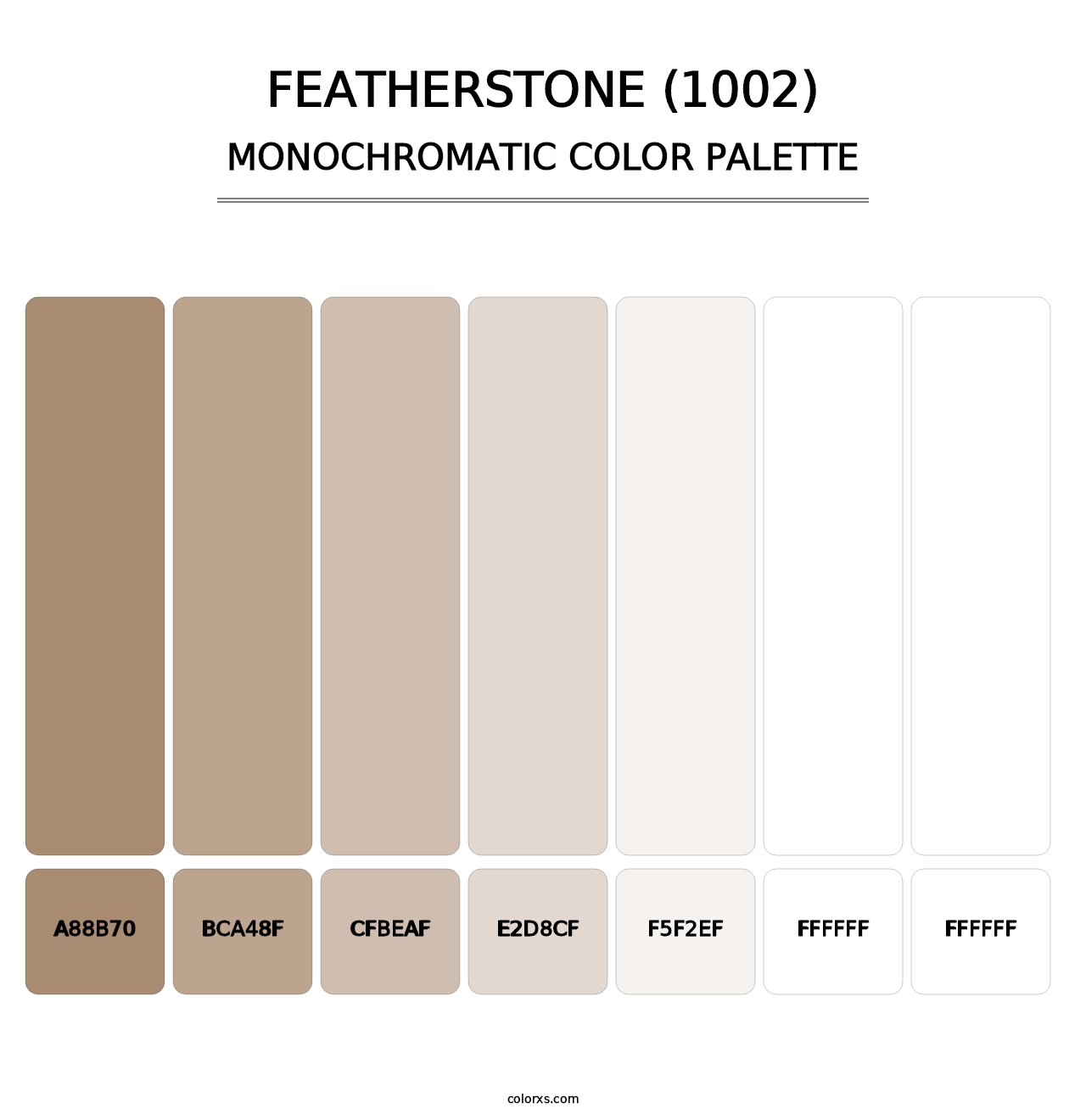 Featherstone (1002) - Monochromatic Color Palette