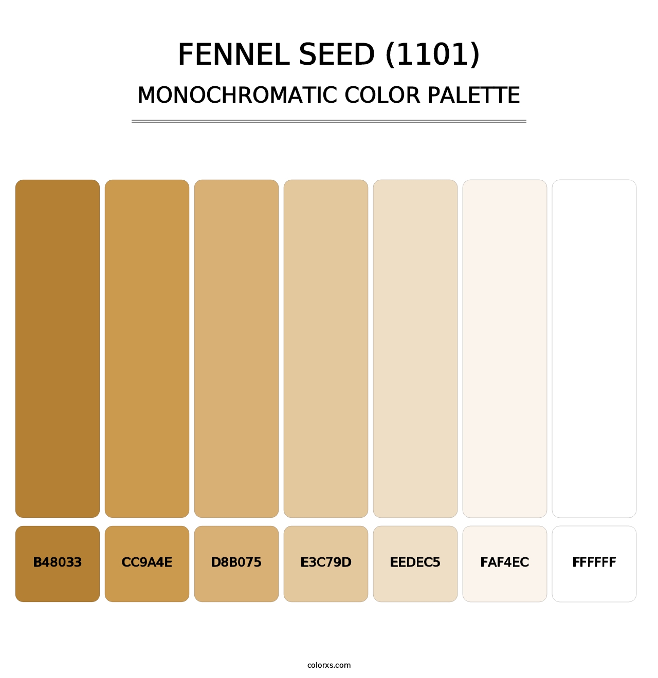 Fennel Seed (1101) - Monochromatic Color Palette