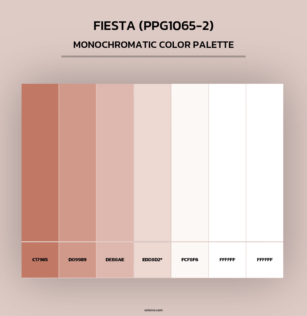 Fiesta (PPG1065-2) - Monochromatic Color Palette