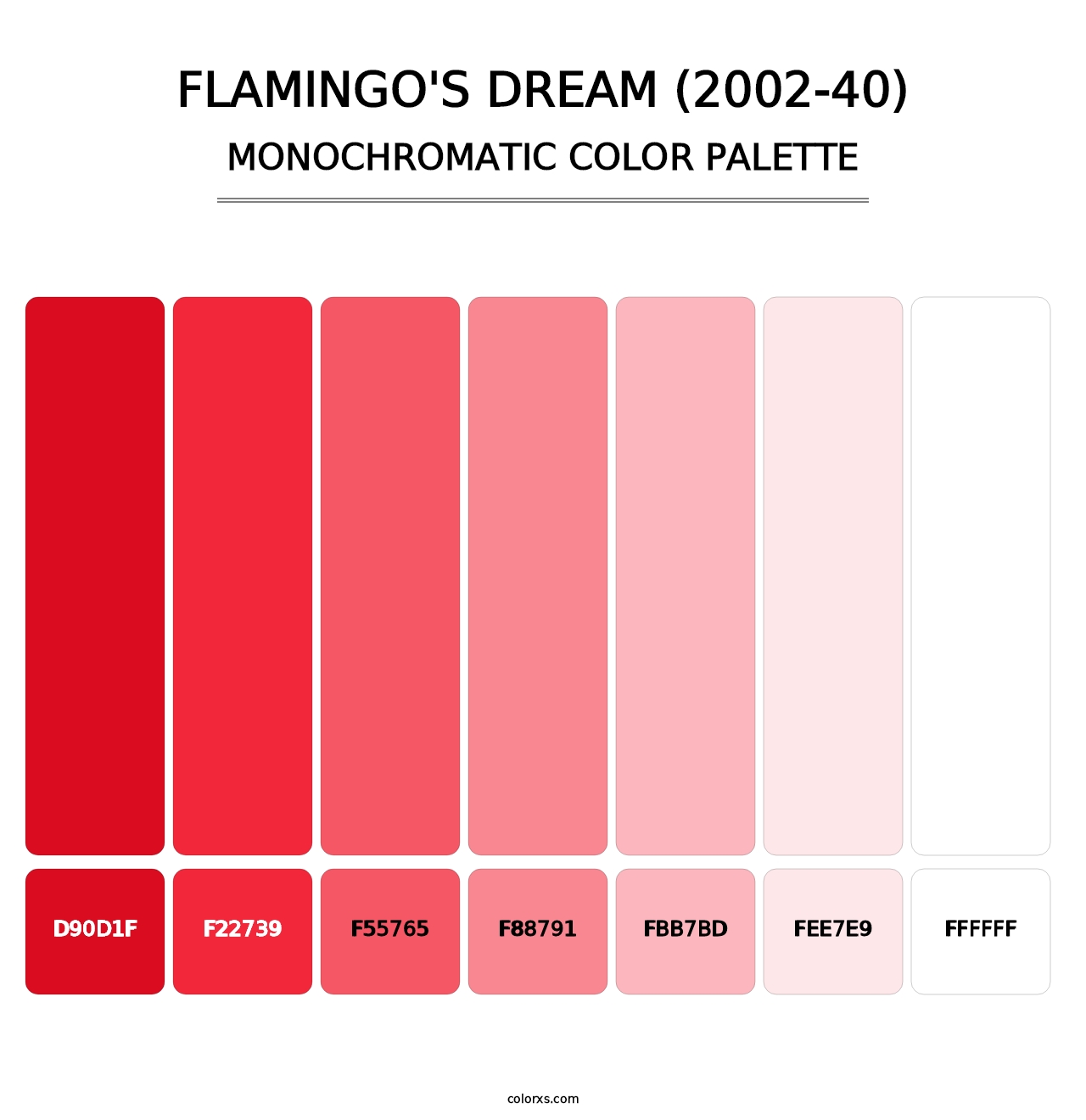Flamingo's Dream (2002-40) - Monochromatic Color Palette