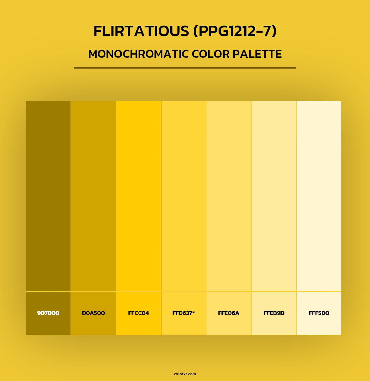 Flirtatious (PPG1212-7) - Monochromatic Color Palette