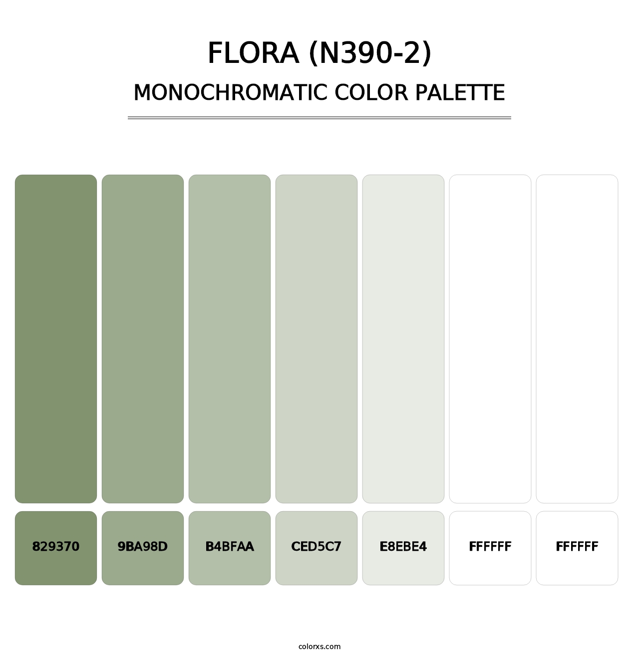 Flora (N390-2) - Monochromatic Color Palette