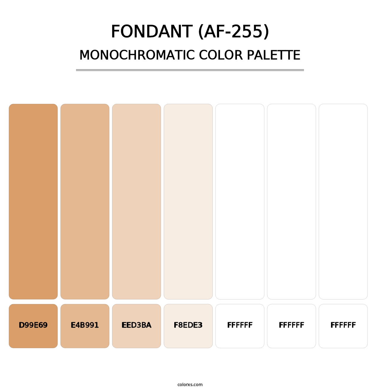 Fondant (AF-255) - Monochromatic Color Palette