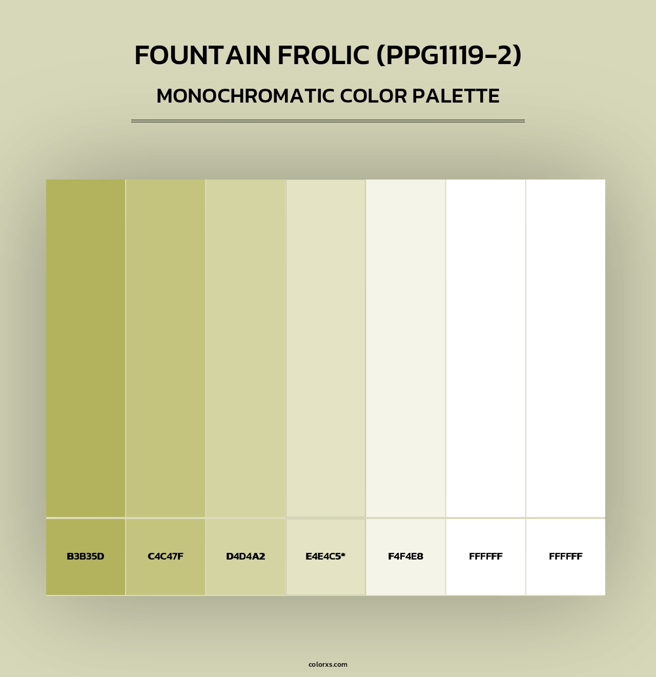 Fountain Frolic (PPG1119-2) - Monochromatic Color Palette