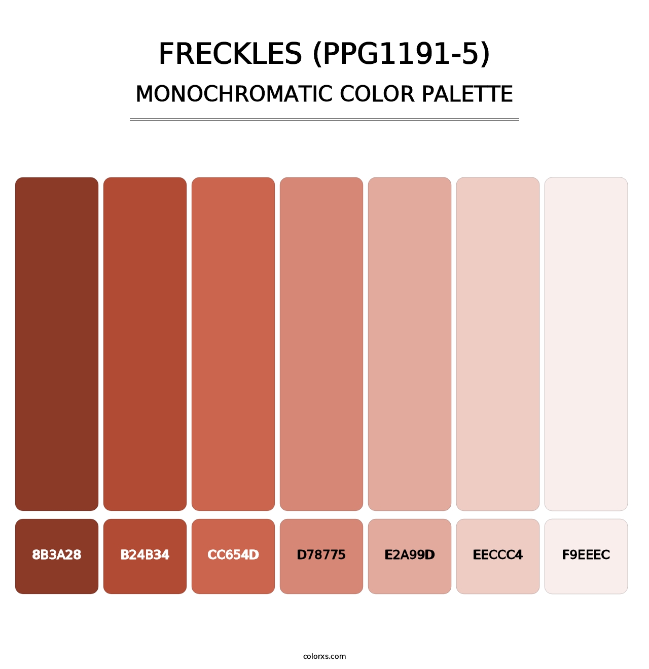 Freckles (PPG1191-5) - Monochromatic Color Palette