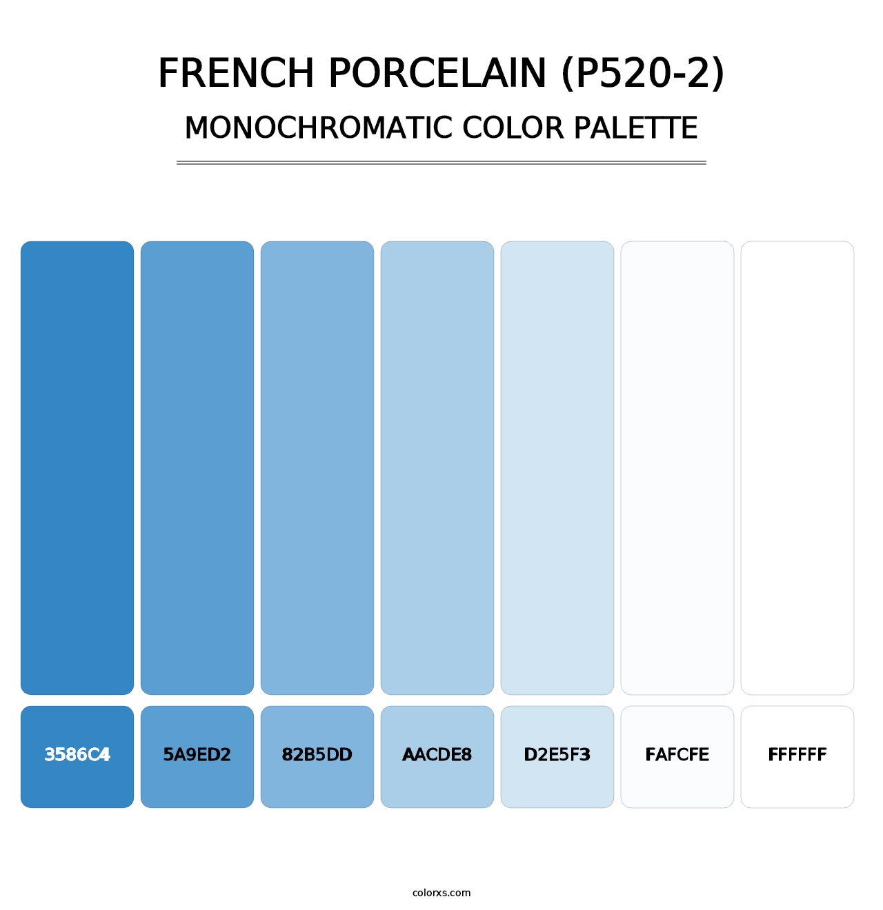 French Porcelain (P520-2) - Monochromatic Color Palette