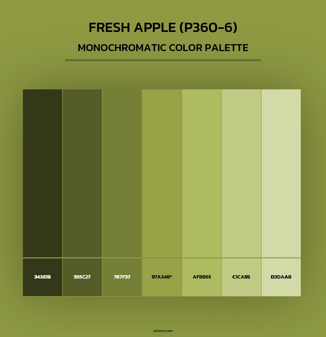 Fresh Apple (P360-6) - Monochromatic Color Palette