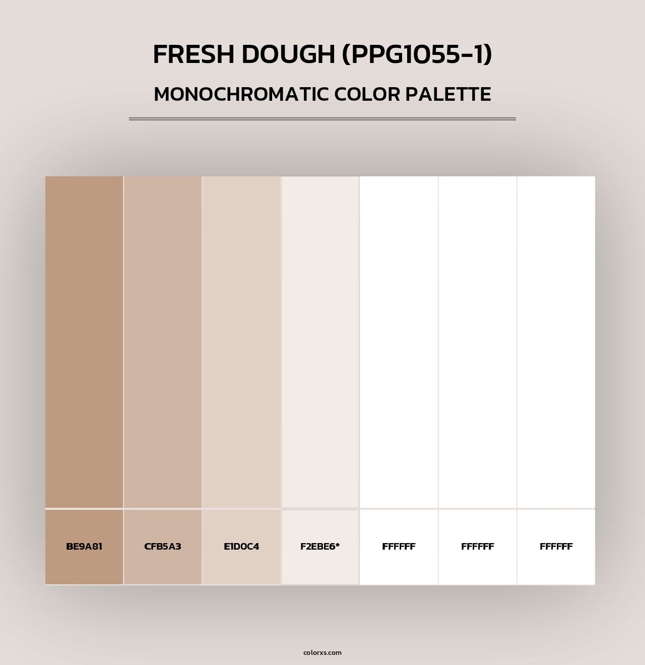 Fresh Dough (PPG1055-1) - Monochromatic Color Palette
