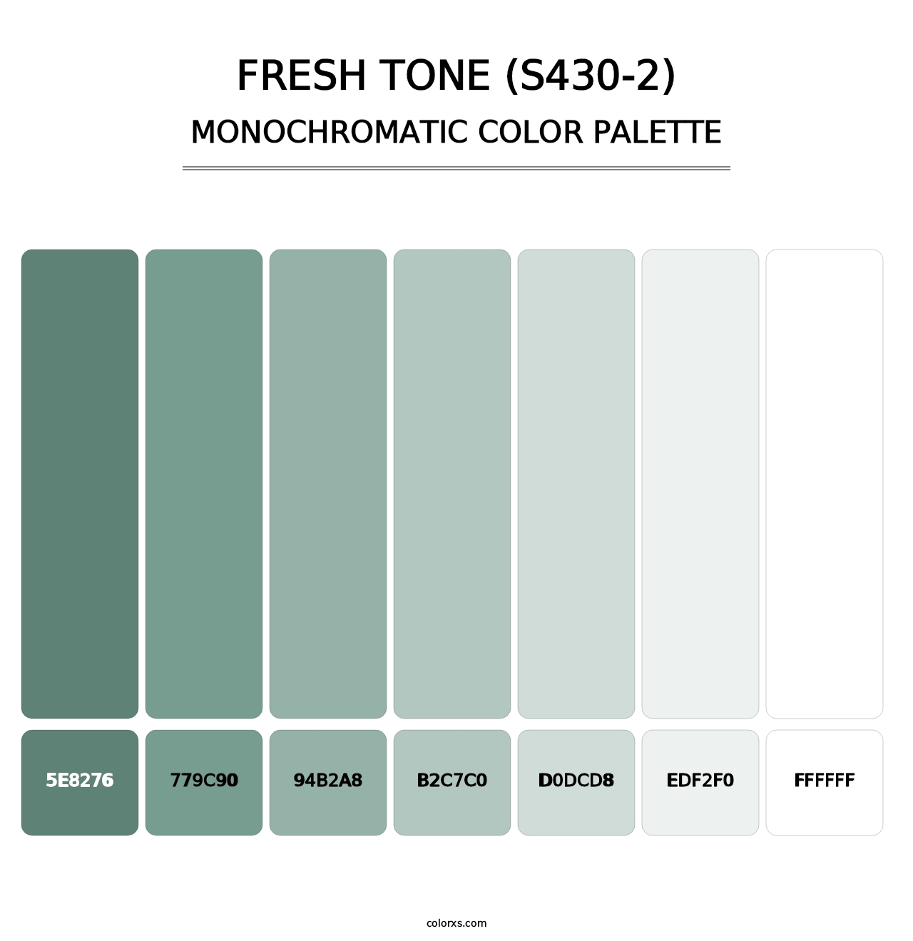 Fresh Tone (S430-2) - Monochromatic Color Palette