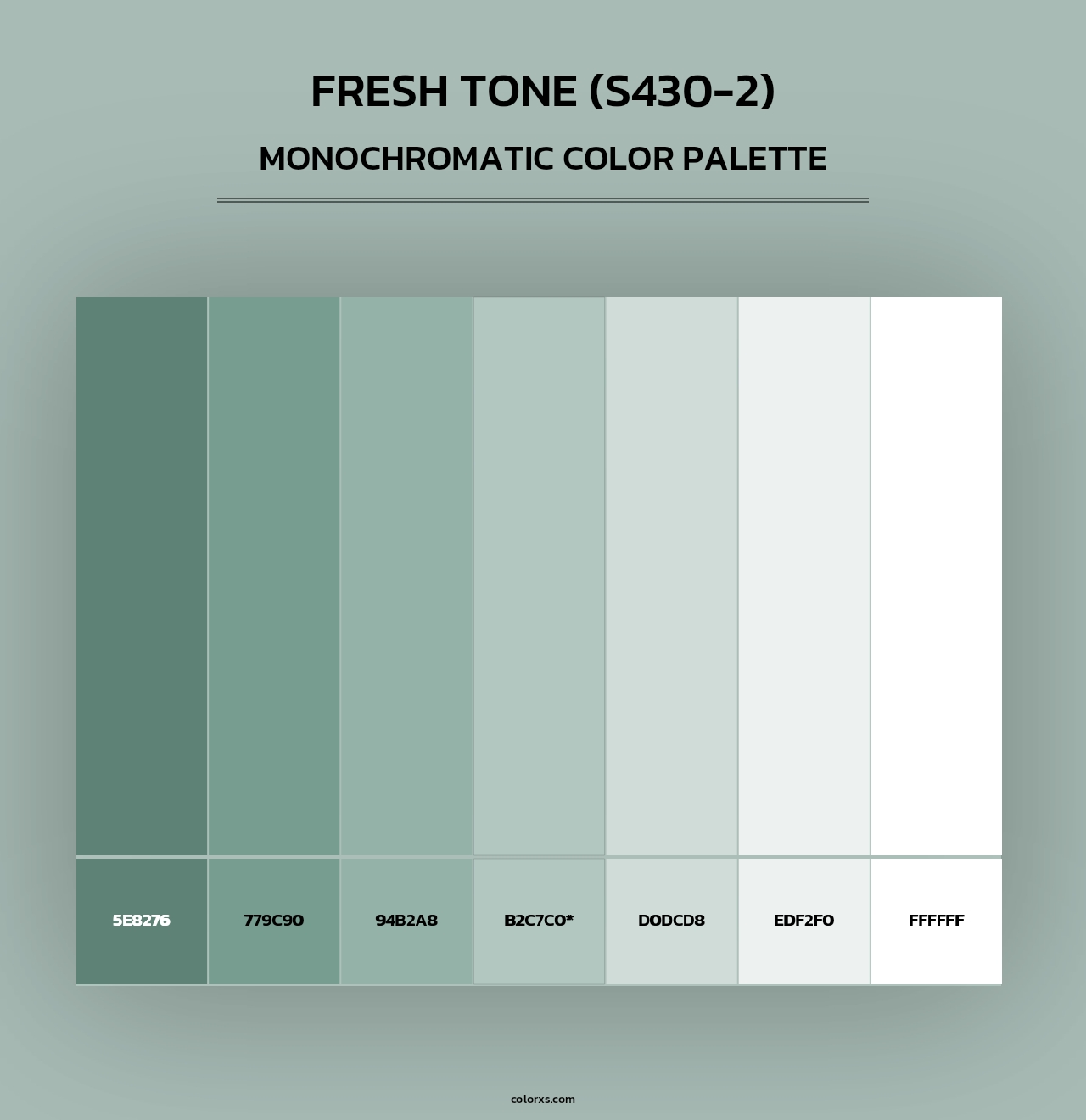 Fresh Tone (S430-2) - Monochromatic Color Palette