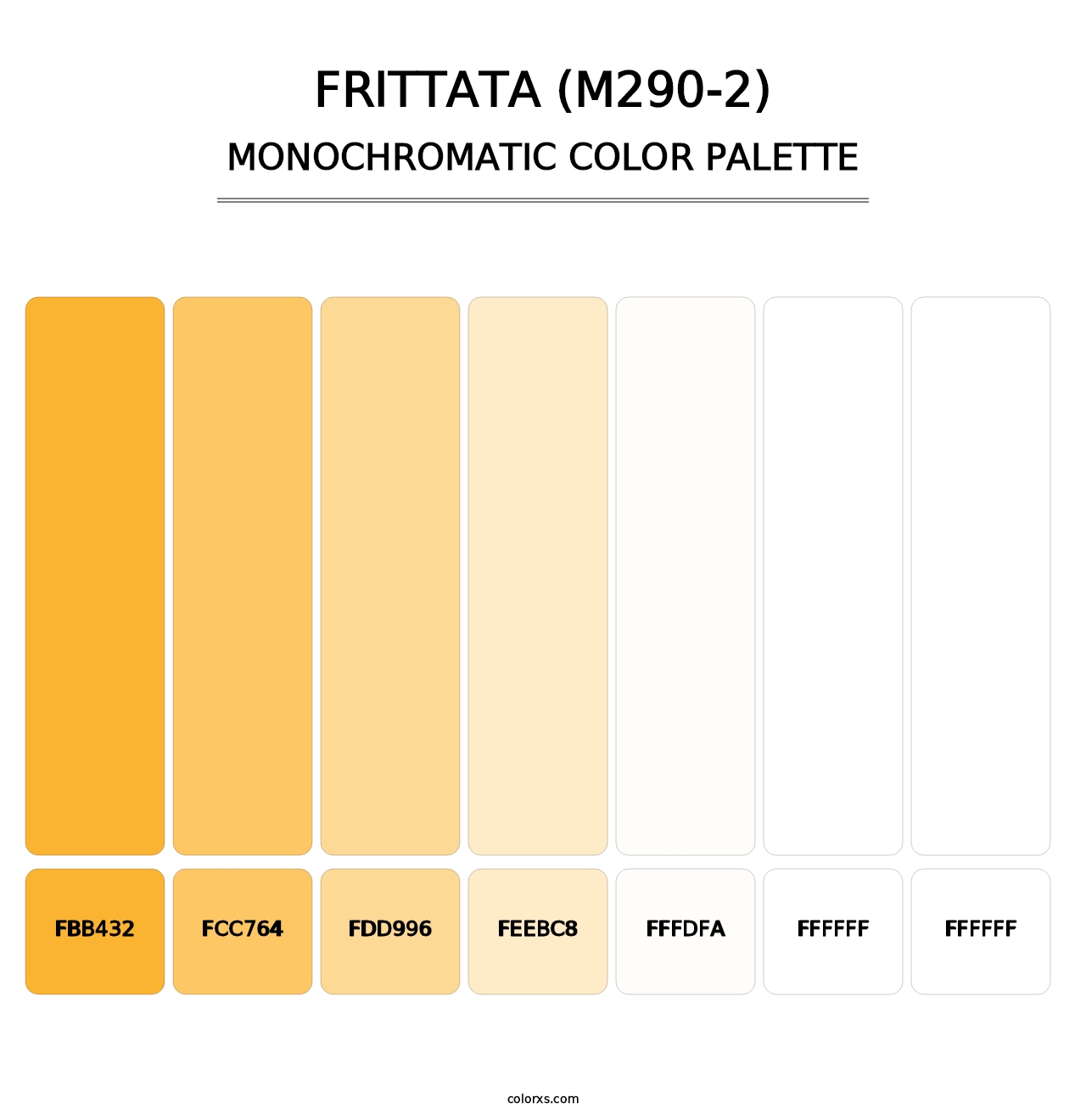 Frittata (M290-2) - Monochromatic Color Palette
