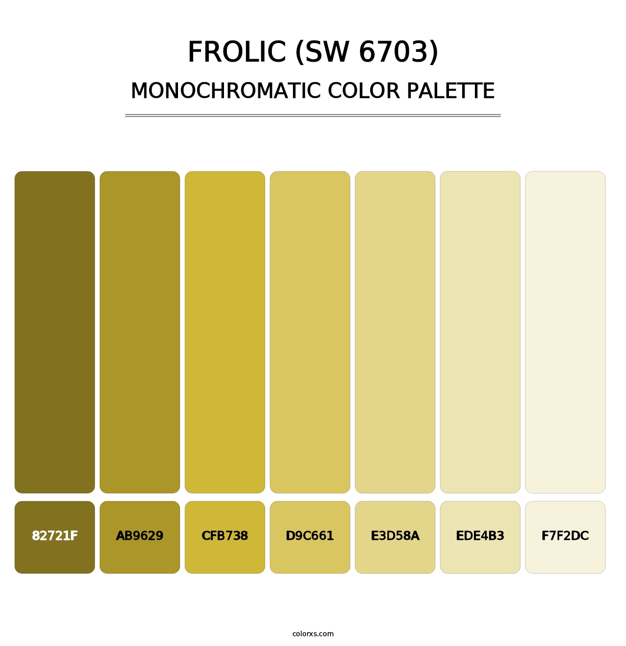 Frolic (SW 6703) - Monochromatic Color Palette