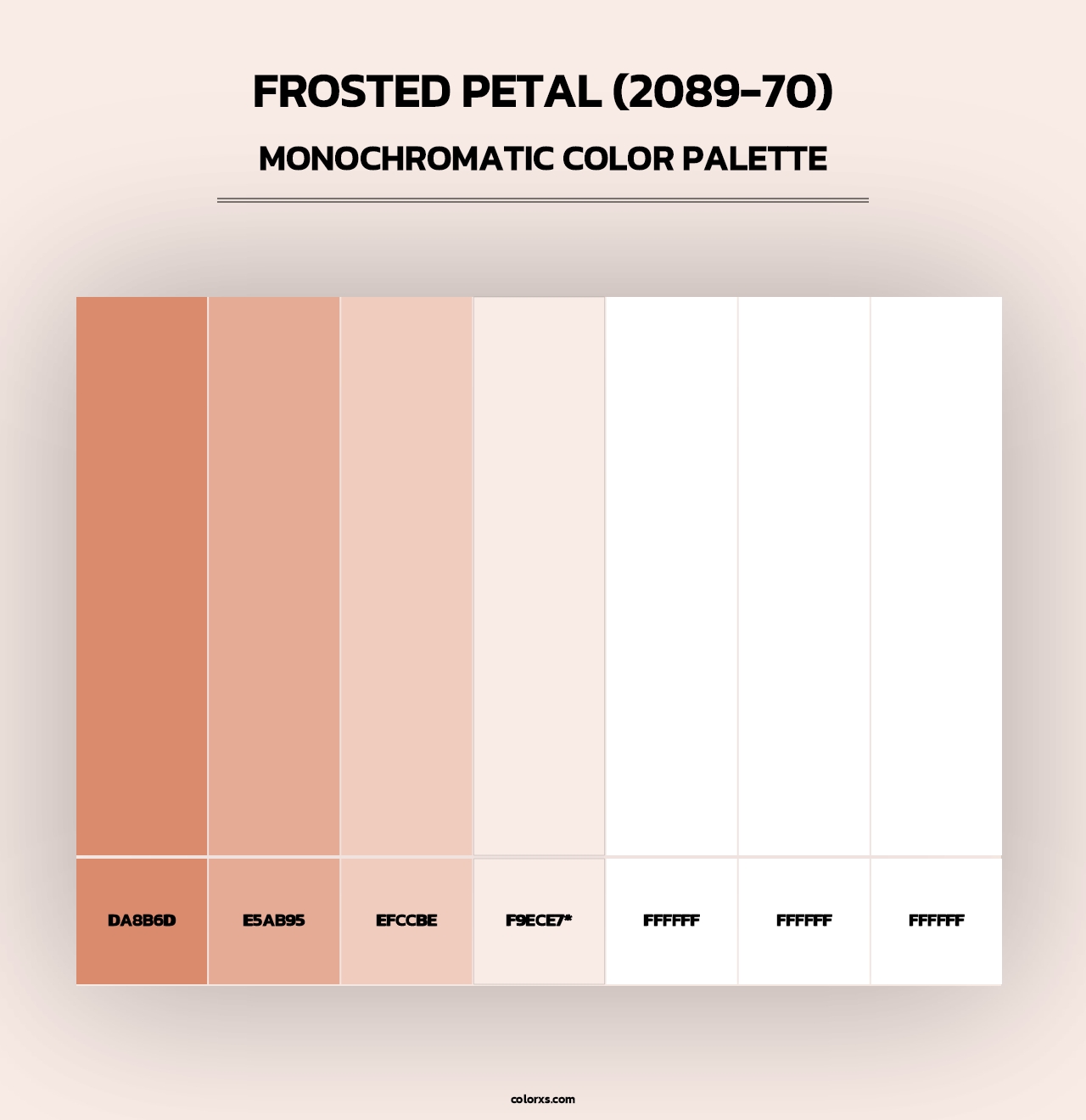 Frosted Petal (2089-70) - Monochromatic Color Palette