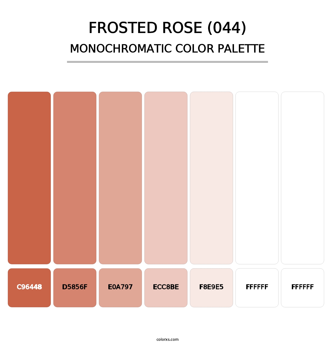Frosted Rose (044) - Monochromatic Color Palette