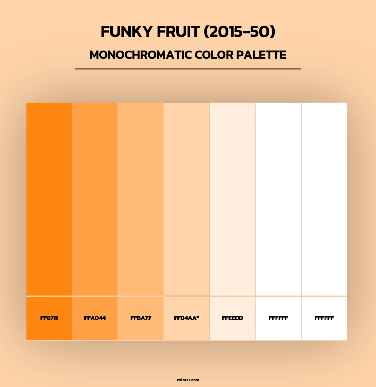 Funky Fruit (2015-50) - Monochromatic Color Palette