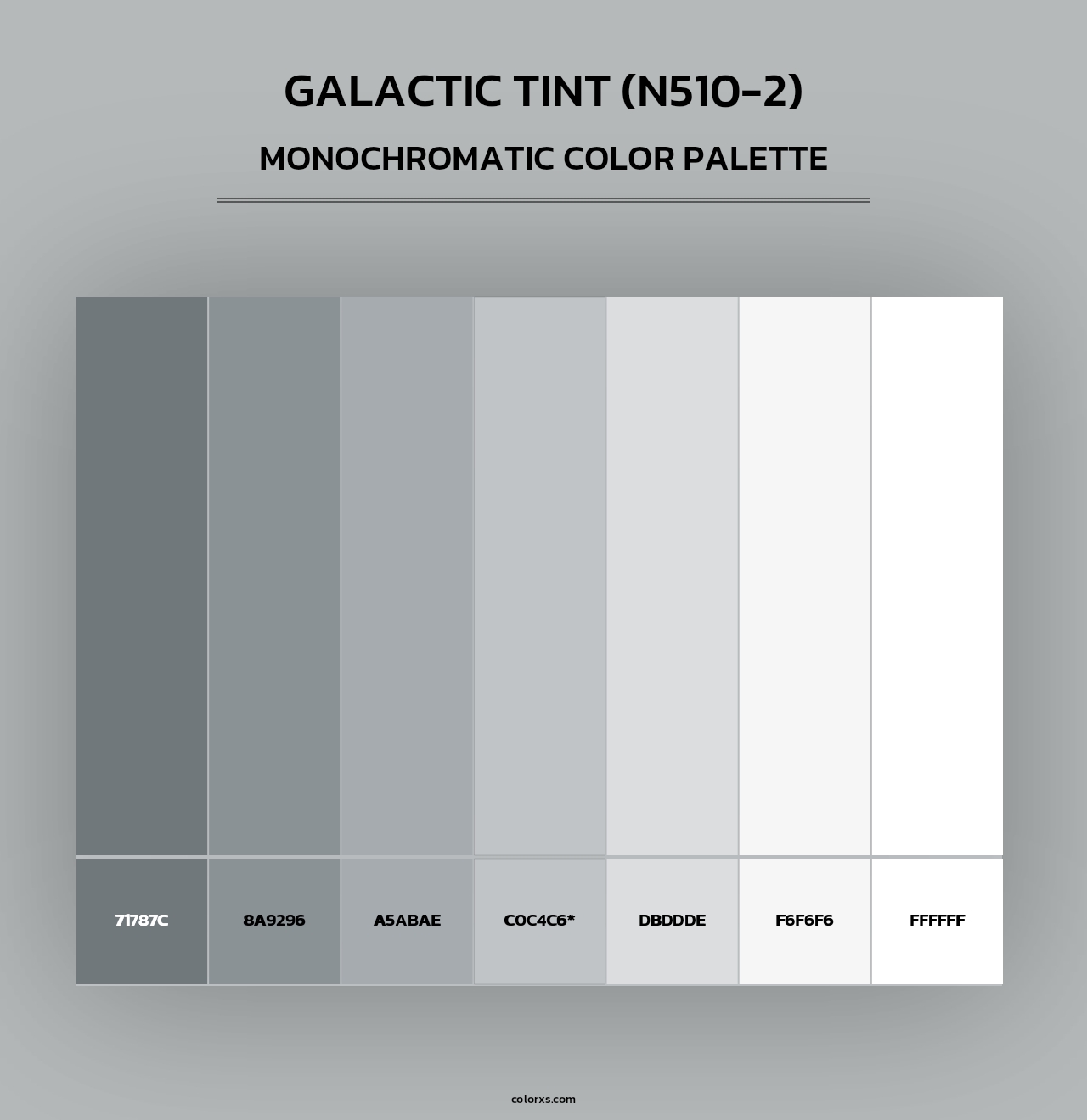 Galactic Tint (N510-2) - Monochromatic Color Palette