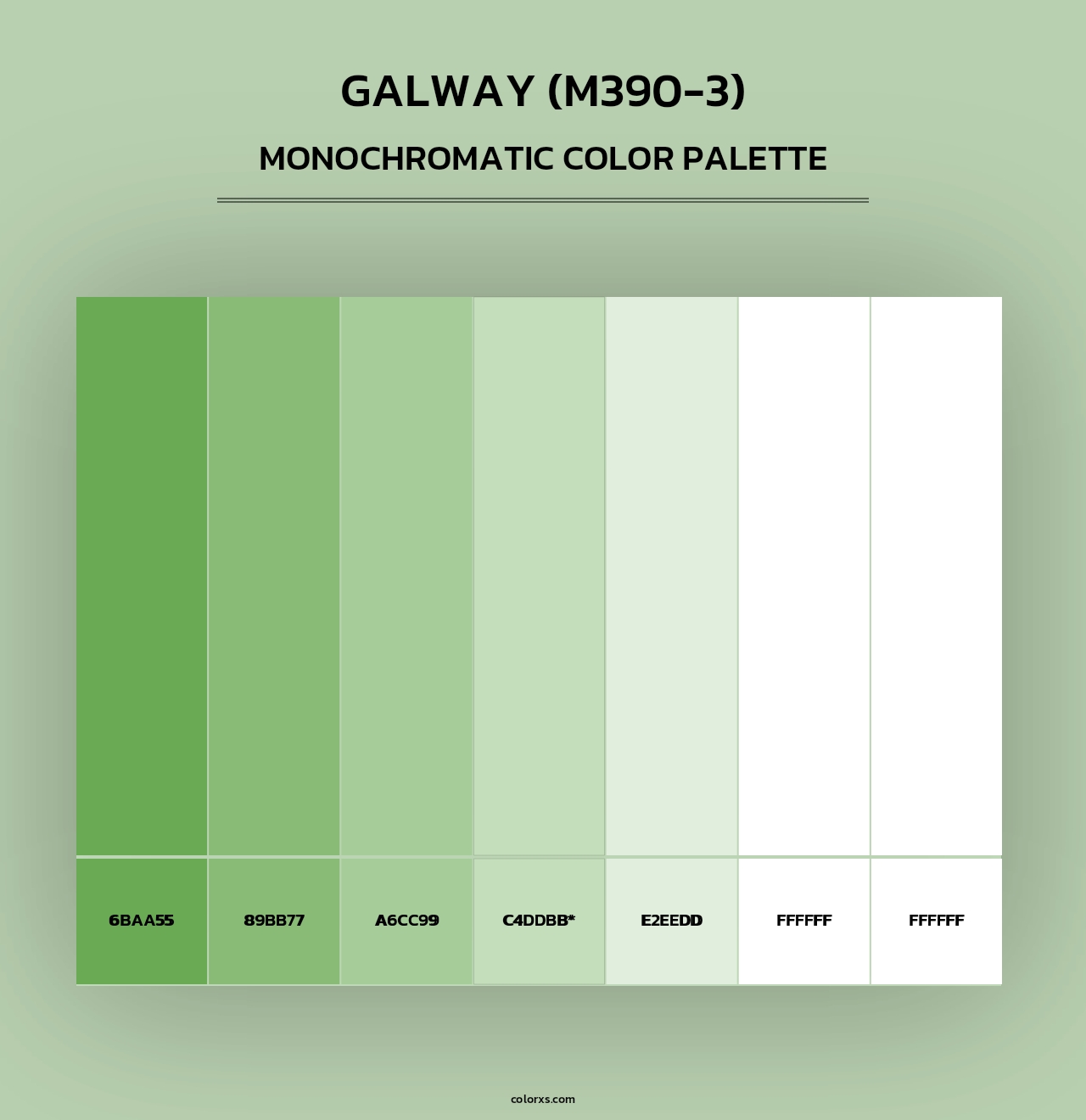Galway (M390-3) - Monochromatic Color Palette