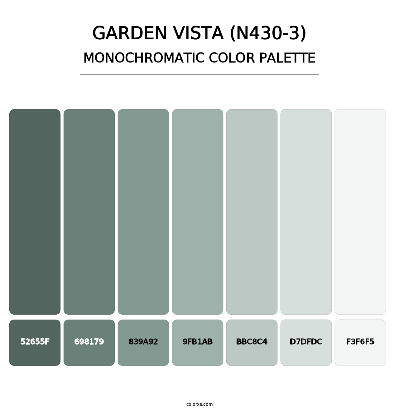 Garden Vista (N430-3) - Monochromatic Color Palette