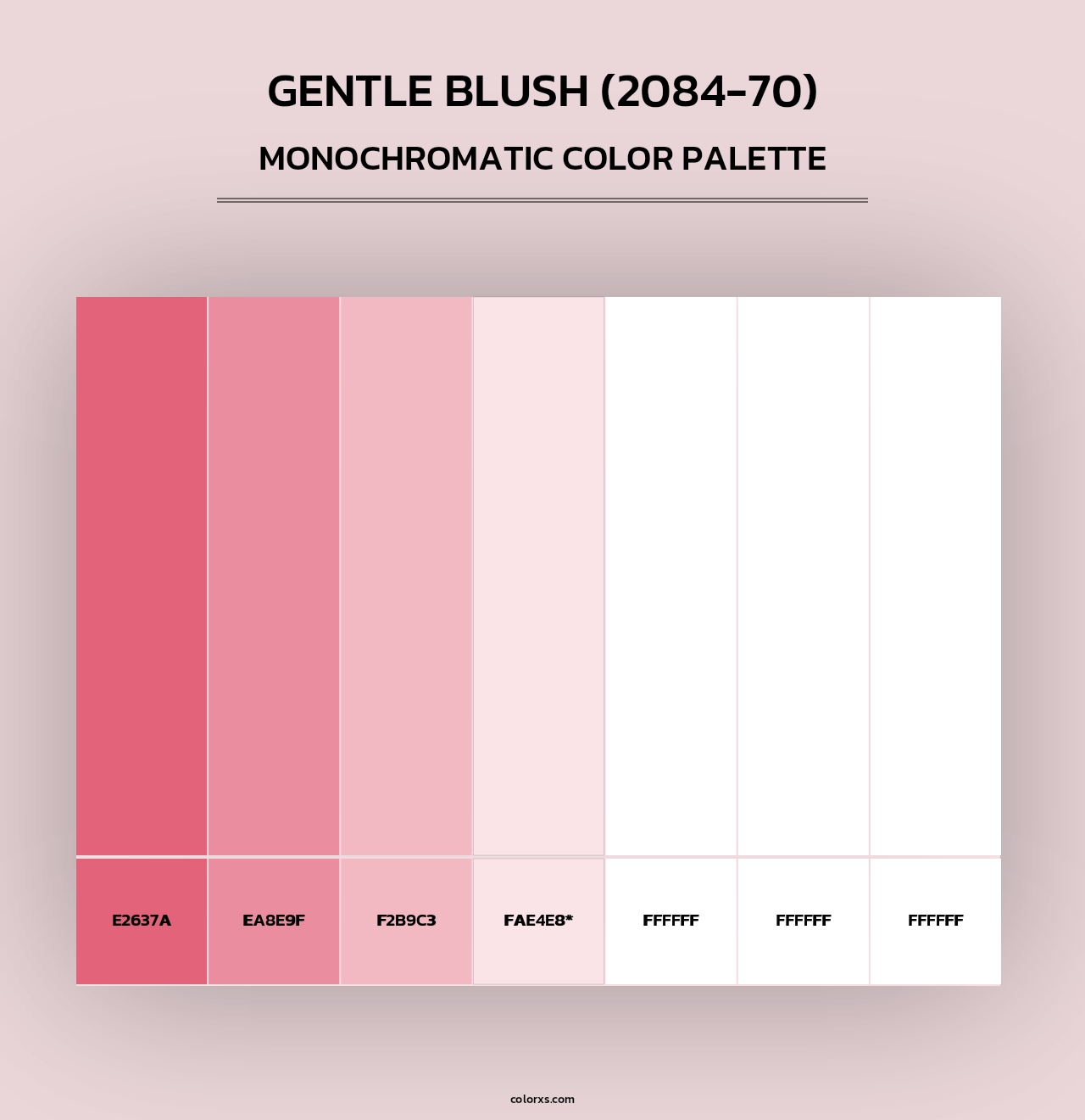 Gentle Blush (2084-70) - Monochromatic Color Palette