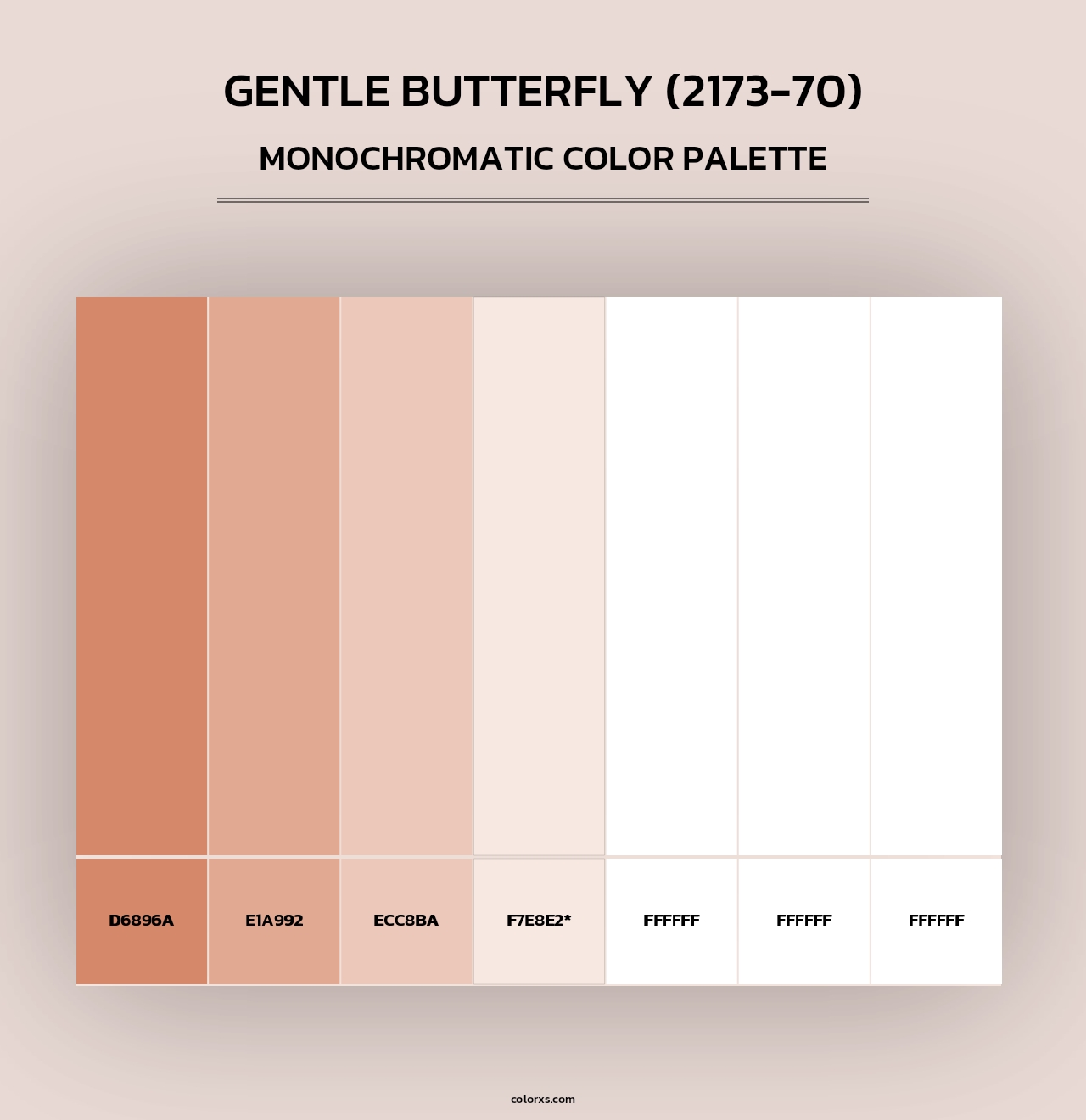 Gentle Butterfly (2173-70) - Monochromatic Color Palette