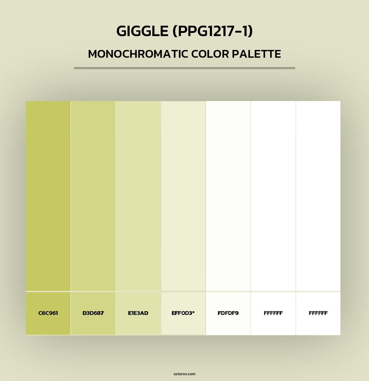 Giggle (PPG1217-1) - Monochromatic Color Palette