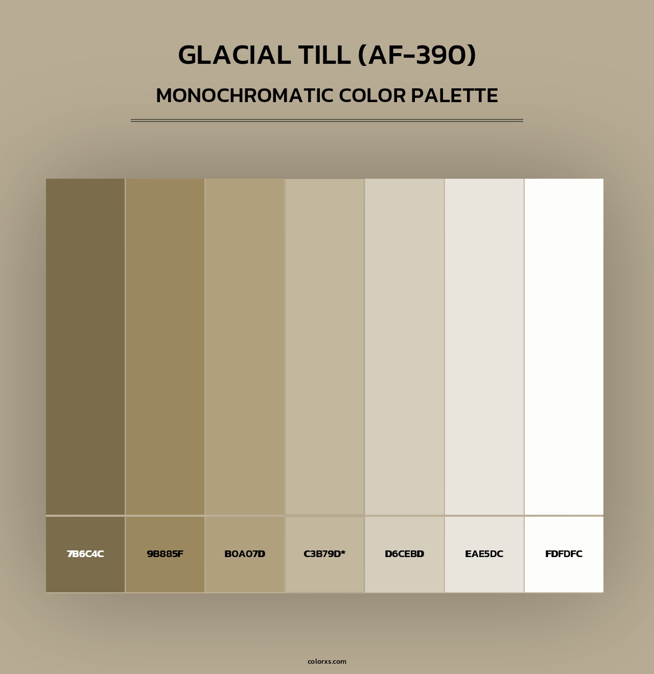Glacial Till (AF-390) - Monochromatic Color Palette