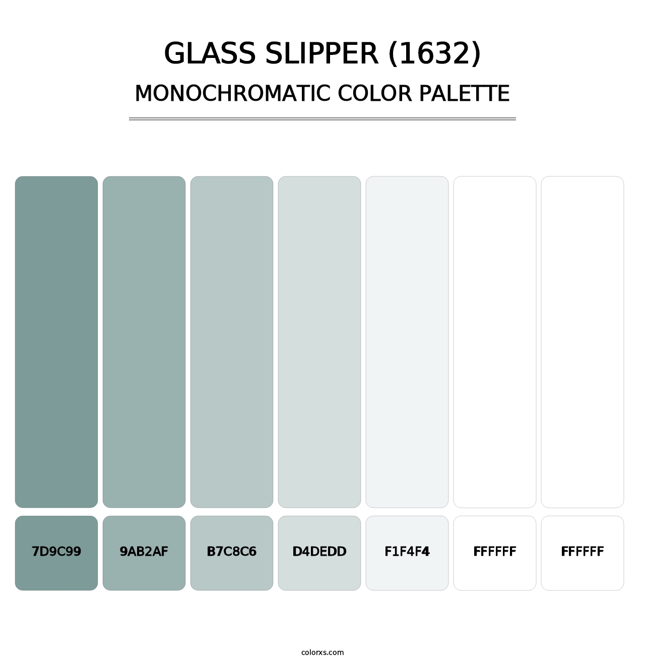Glass Slipper (1632) - Monochromatic Color Palette