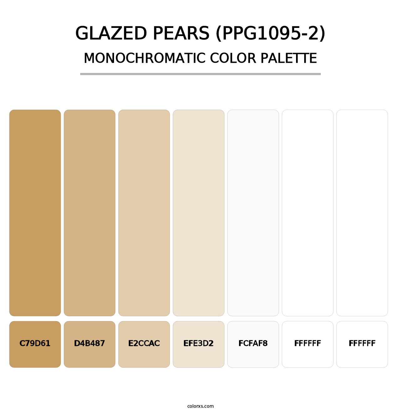 Glazed Pears (PPG1095-2) - Monochromatic Color Palette