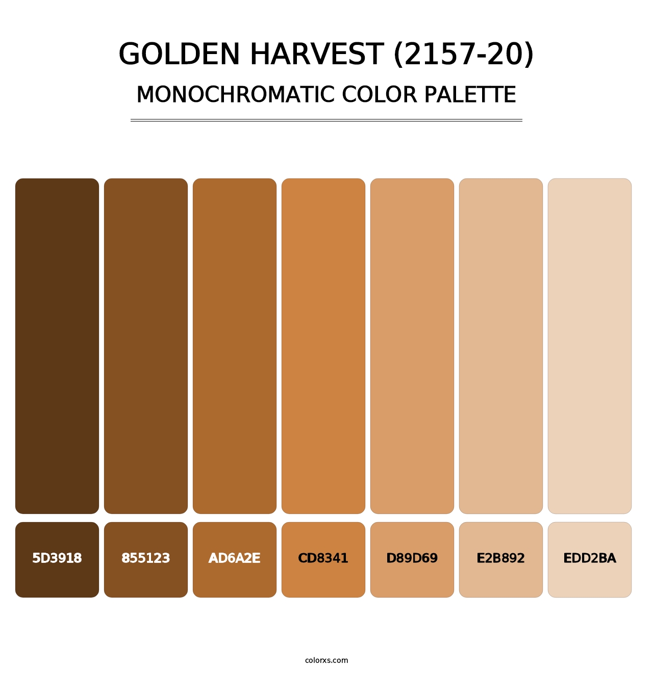 Golden Harvest (2157-20) - Monochromatic Color Palette