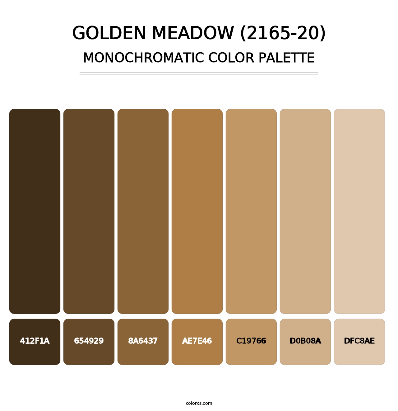 Golden Meadow (2165-20) - Monochromatic Color Palette