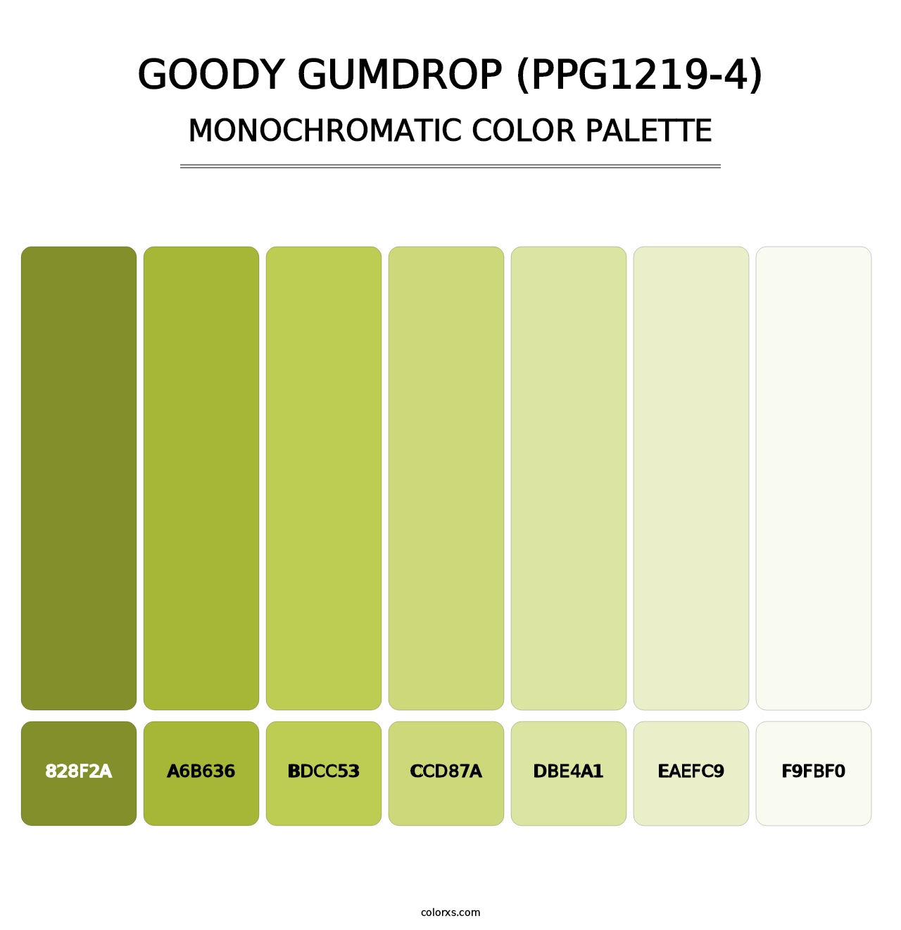 Goody Gumdrop (PPG1219-4) - Monochromatic Color Palette