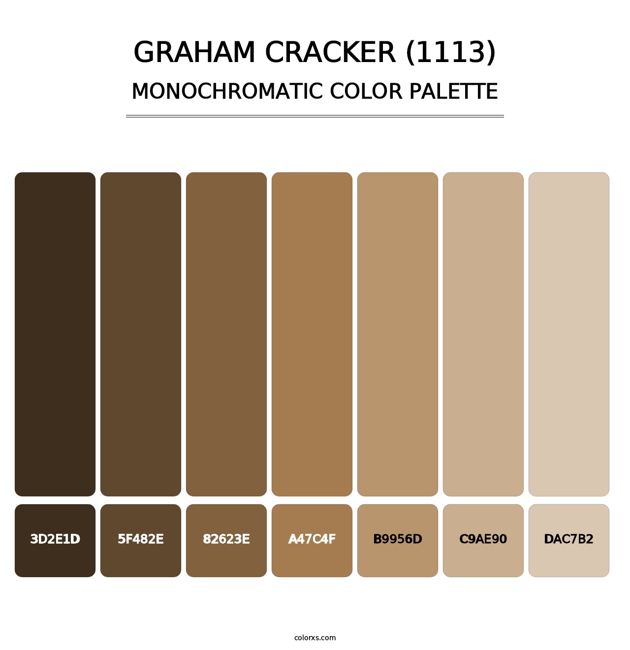 Graham Cracker (1113) - Monochromatic Color Palette